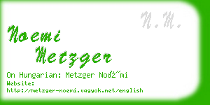 noemi metzger business card